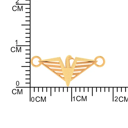 18k Exquisite Eagle Charm Gold Rakhi