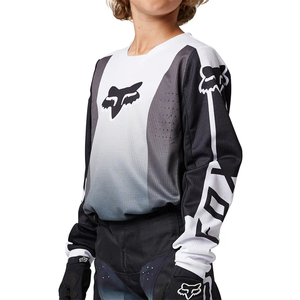 23 FOX YOUTH 180 LEED JERSEY [BLACK/WHITE] YL