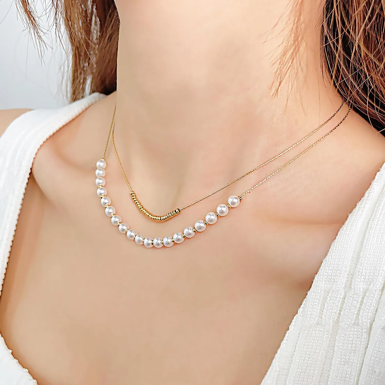 24K Real Gold Plated Necklaces for Women | Initial Dainty Layered Necklace for Women Gold | Choker Necklace Layered Necklaces for Women Gift