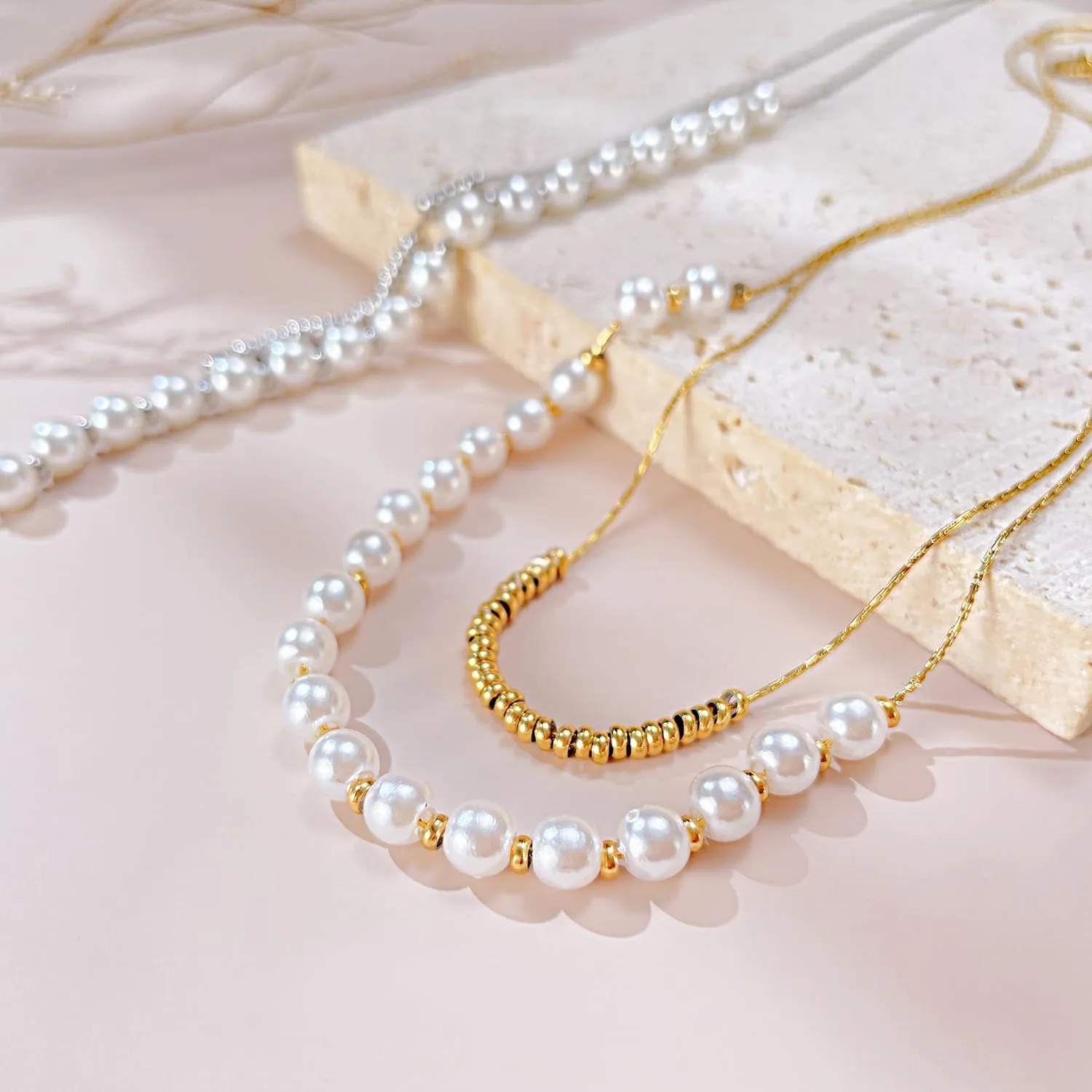 24K Real Gold Plated Necklaces for Women | Initial Dainty Layered Necklace for Women Gold | Choker Necklace Layered Necklaces for Women Gift