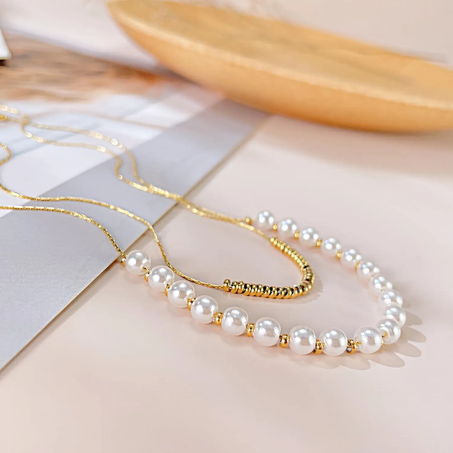 24K Real Gold Plated Necklaces for Women | Initial Dainty Layered Necklace for Women Gold | Choker Necklace Layered Necklaces for Women Gift