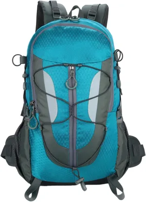 30L Hiking Backpack, Waterproof Outdoor Bag, Travel Camping Men'S And Women'S Sports Backpack (Blue)