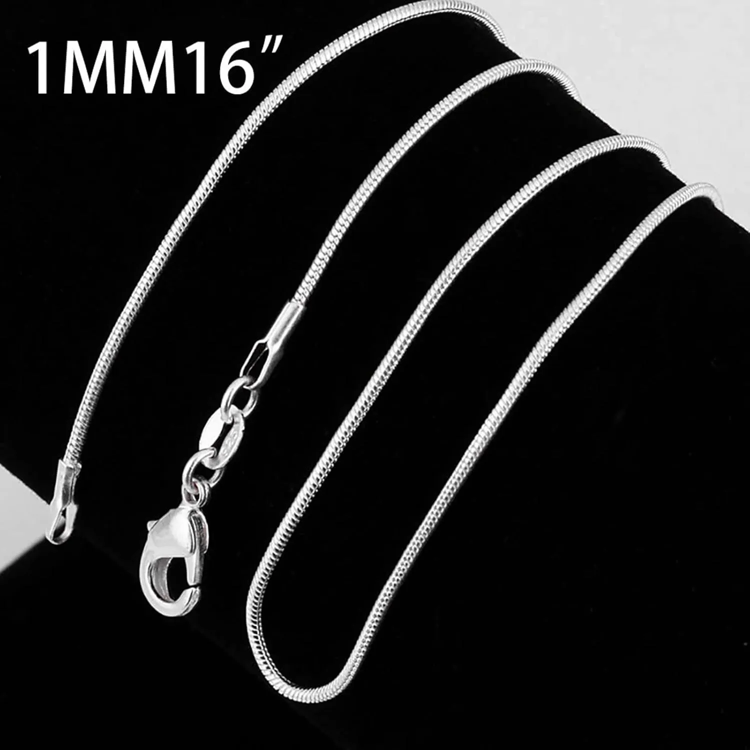 925 Sterling Silver Chain Necklaces for Women,Gold Plated Stackable Dainty Box Chains Minimalist Jewelry Accessories Gifts