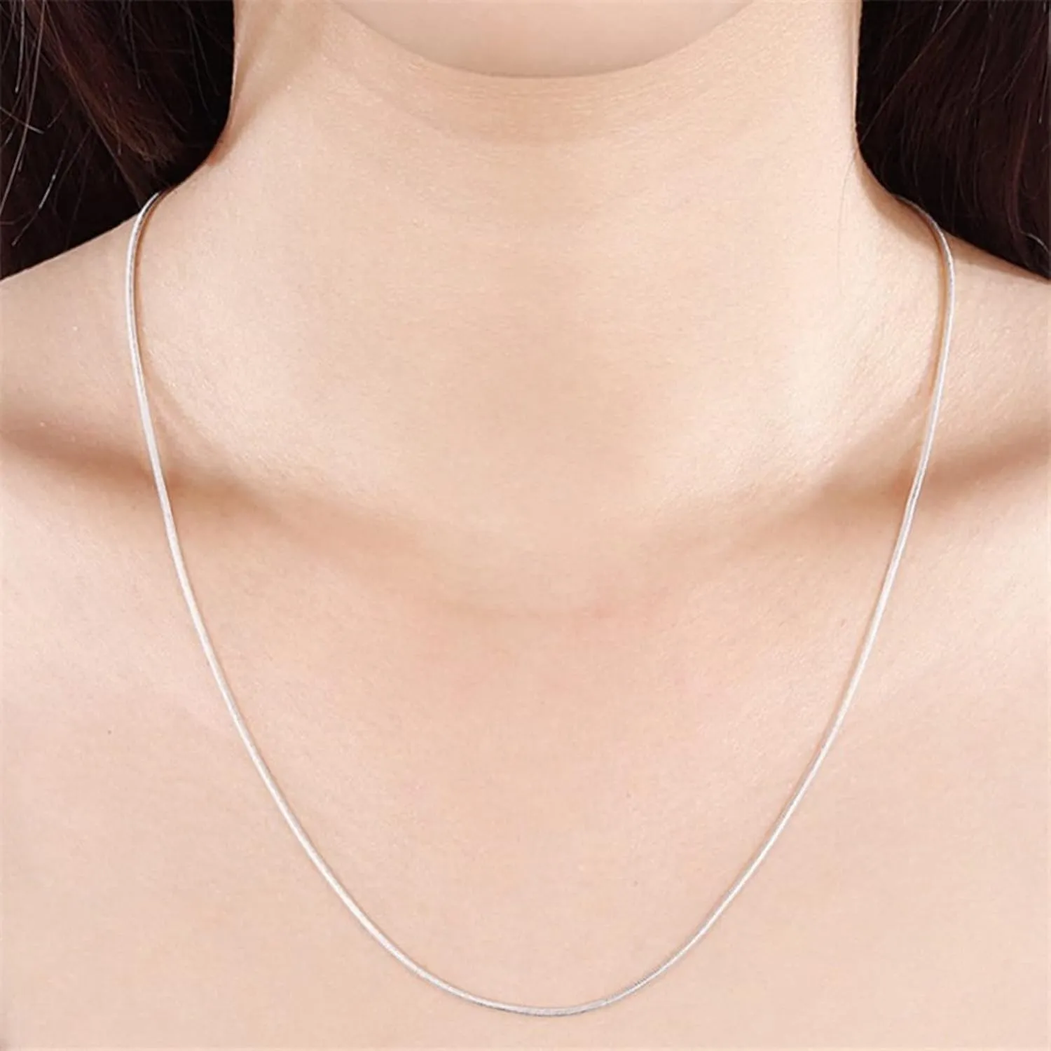 925 Sterling Silver Chain Necklaces for Women,Gold Plated Stackable Dainty Box Chains Minimalist Jewelry Accessories Gifts