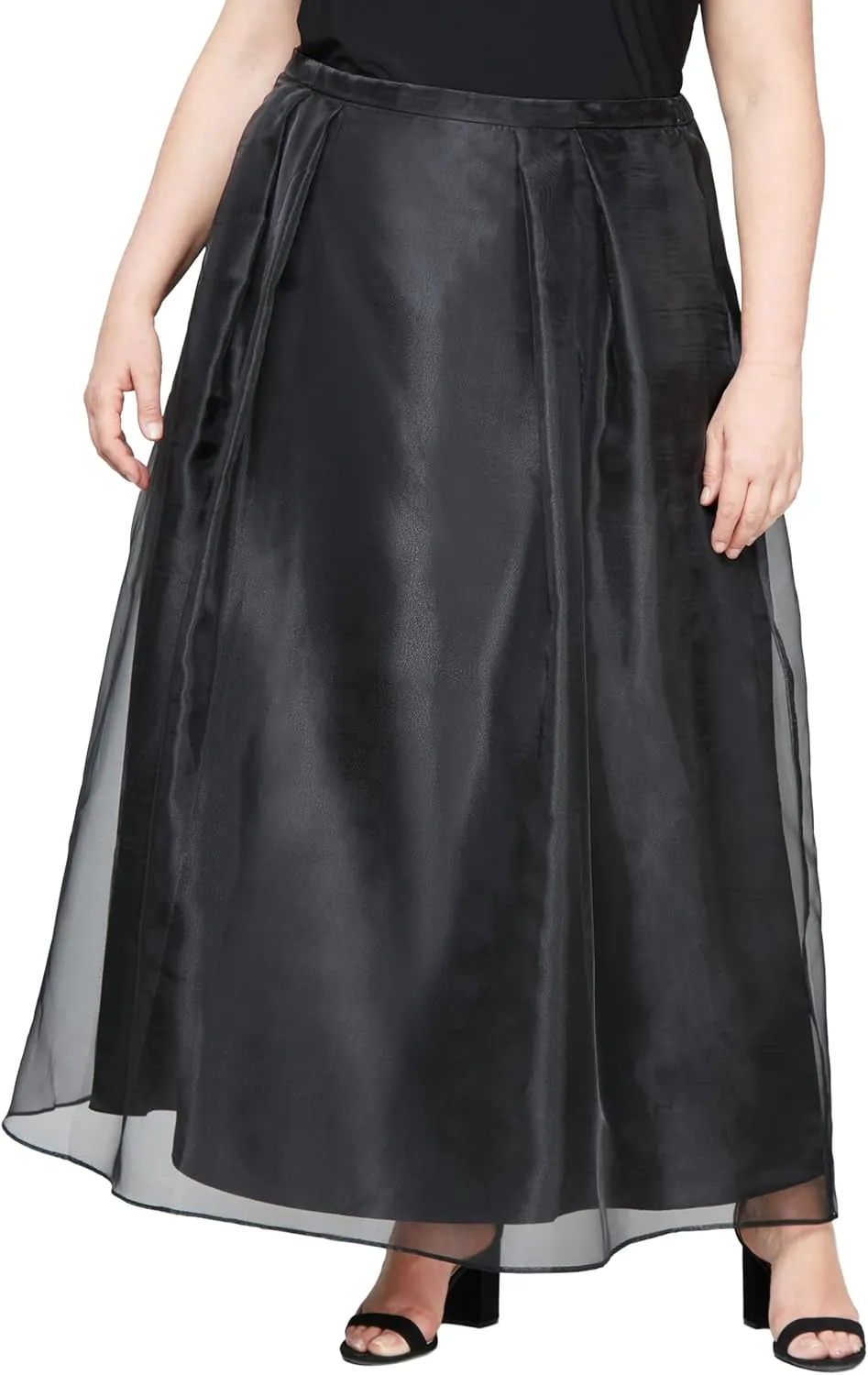 Alex Evenings Women's Full Length Formal Maxi Skirt (Plus Size)