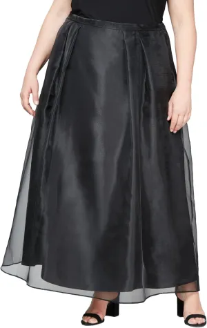 Alex Evenings Women's Full Length Formal Maxi Skirt (Plus Size)