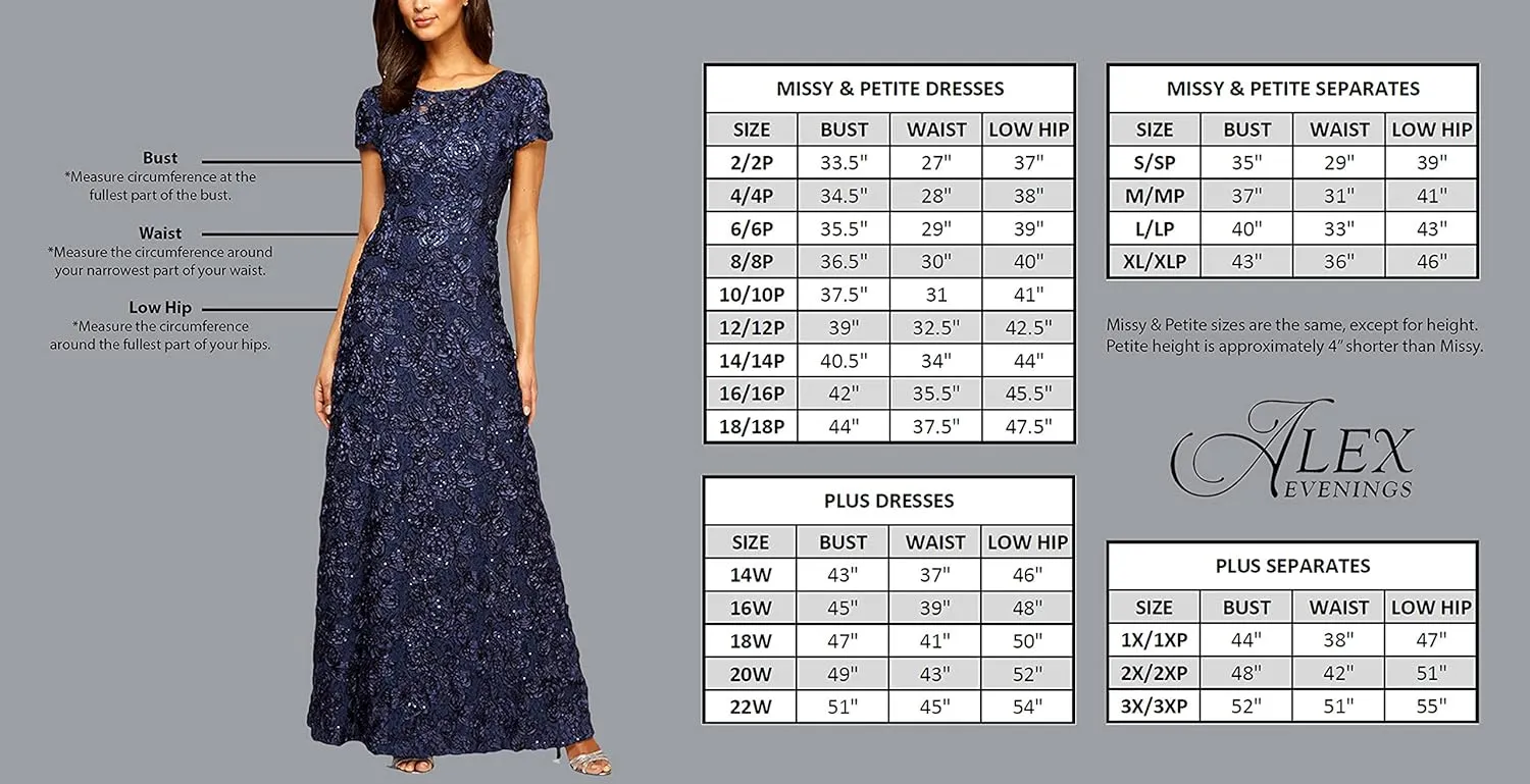 Alex Evenings Women's Long Foldover Off The Shoulder Gown, Formal Event, Mother of The Bride Dress