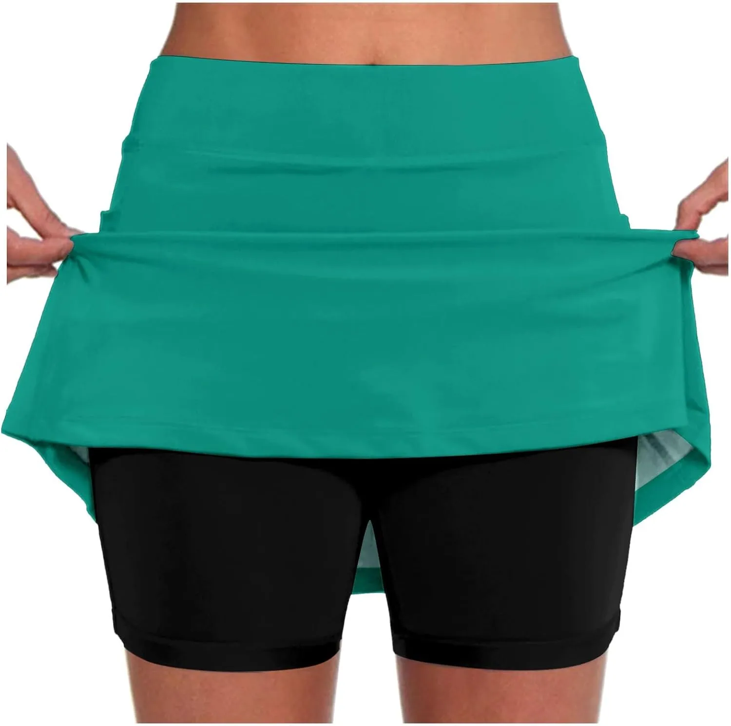 Athletic Skirt Skorts for Women 2025 Summer High Waist Elastic Waisted Stretchy Yoga Mini Skirts Lightweight Comfy Activewear