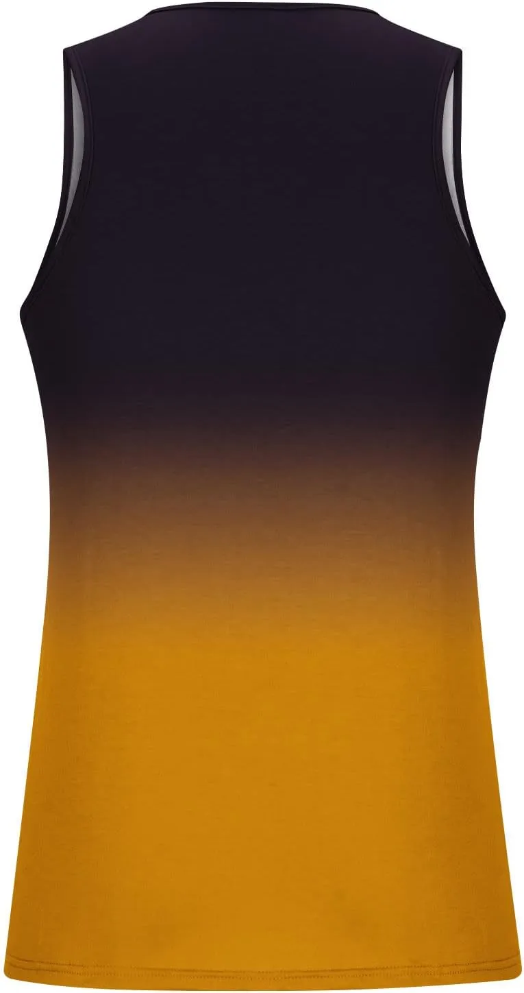 Beach Tank Tops for Men Funny Gradient Color Sleeveless Muscle Tshirt Casual Summer Vacation Tropical Shirts 2024