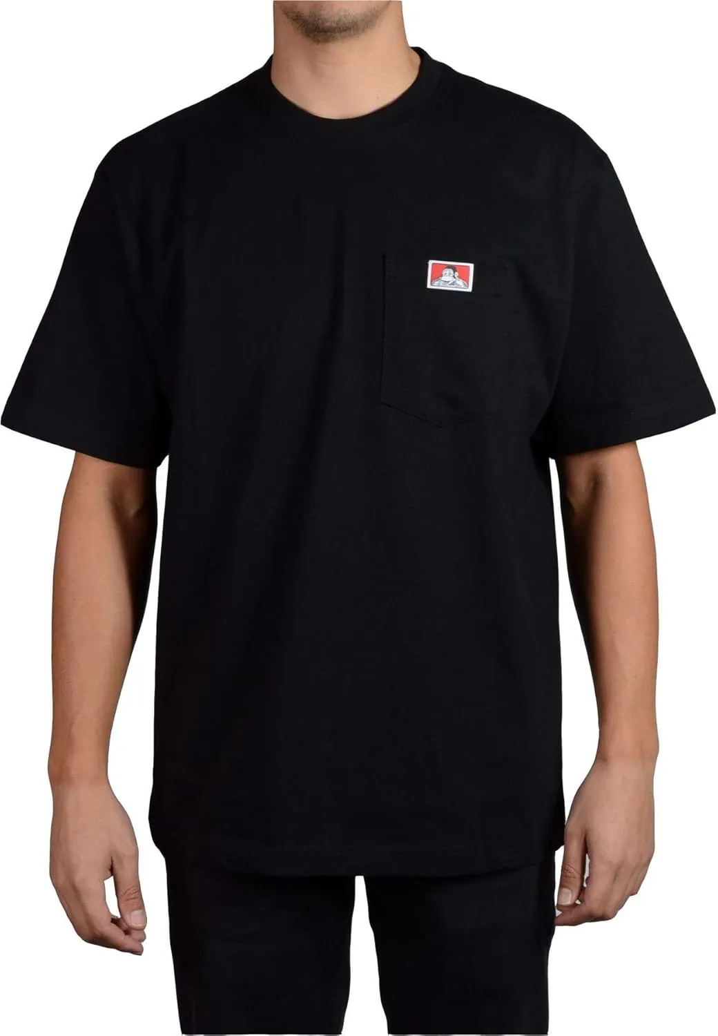 Ben Davis Men's Classic Label Short Sleeve Heavy Duty T-Shirt