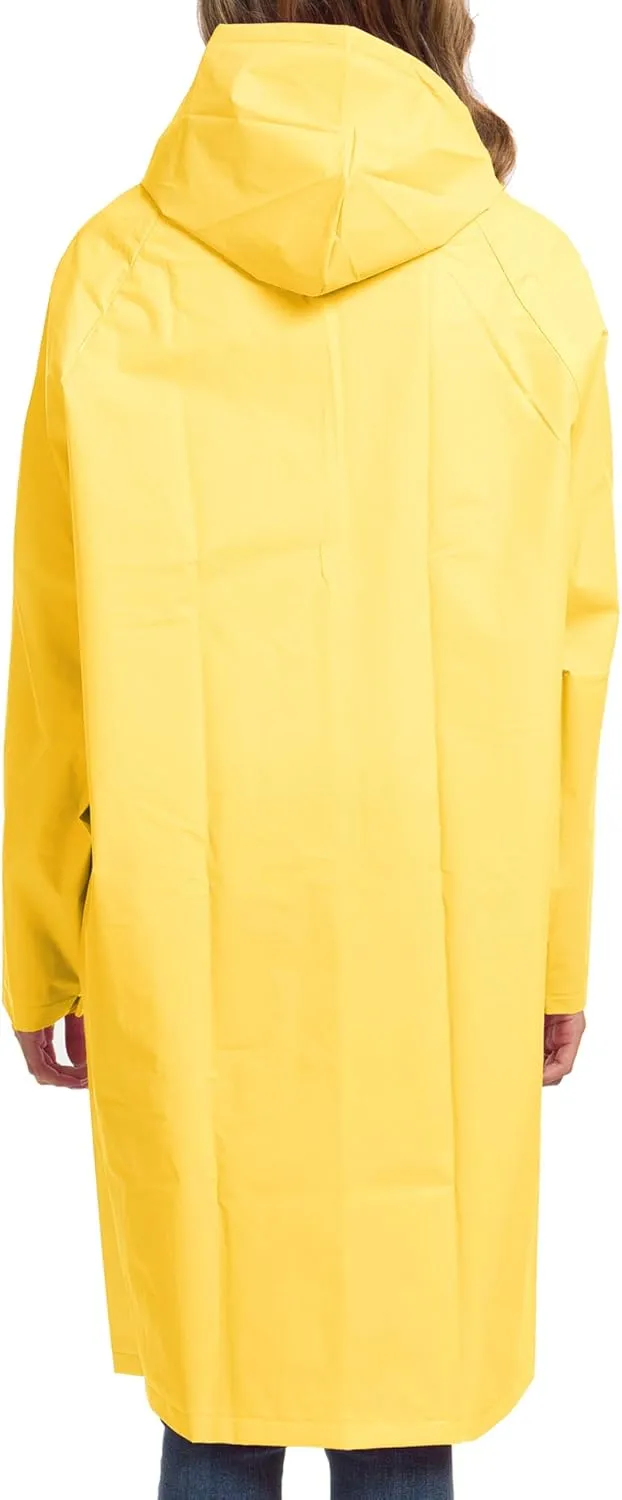 Besshopie EVA Raincoat Waterproof Rain Poncho Reusable Unisex Men Women Long Clear Rain Wear