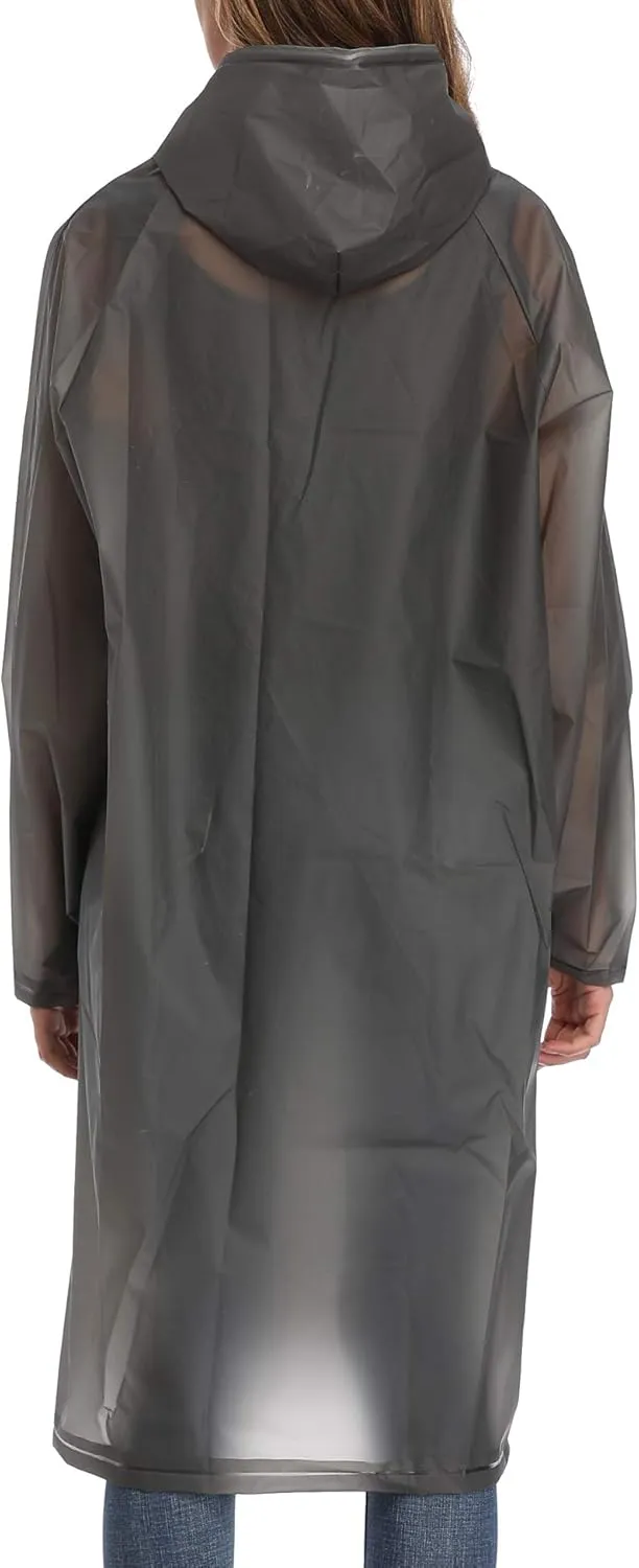 Besshopie EVA Raincoat Waterproof Rain Poncho Reusable Unisex Men Women Long Clear Rain Wear