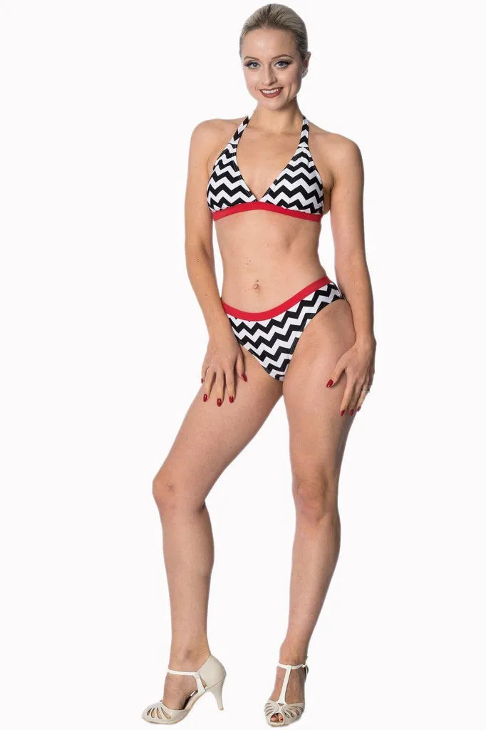 Black Coffee Two Piece Bikini Bottoms
