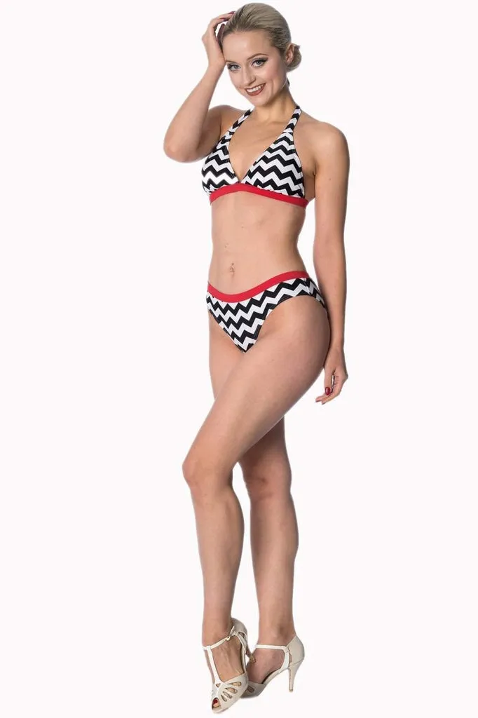 Black Coffee Two Piece Bikini Bottoms
