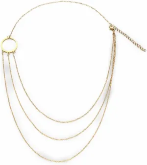 Bohemian Stainless Steel Multilayer Tassel Chain Necklaces For Women Layered Choker Necklaces Boho Jelry Gifts