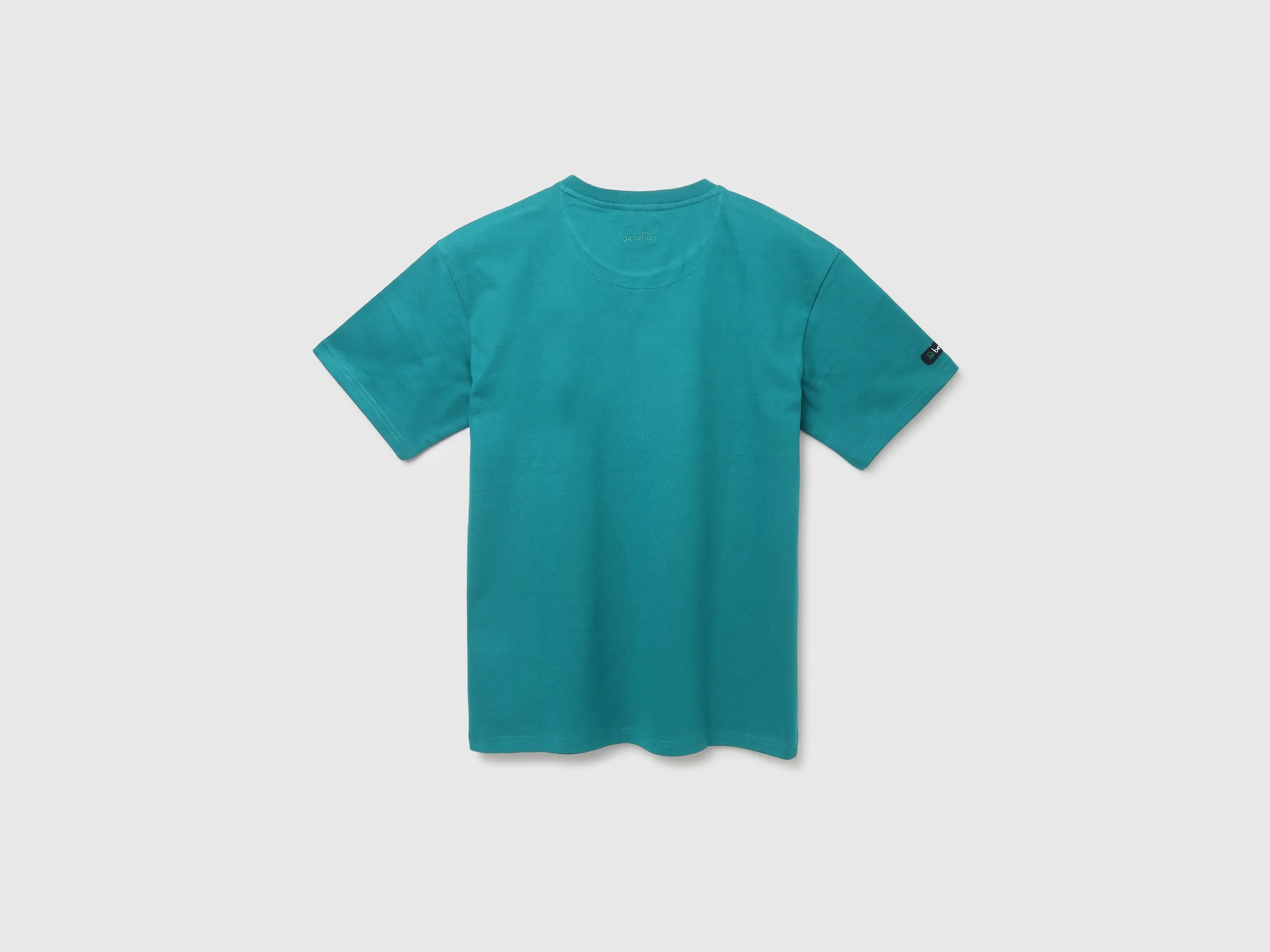 Boxy Fit Round Neck Monotone T-Shirt