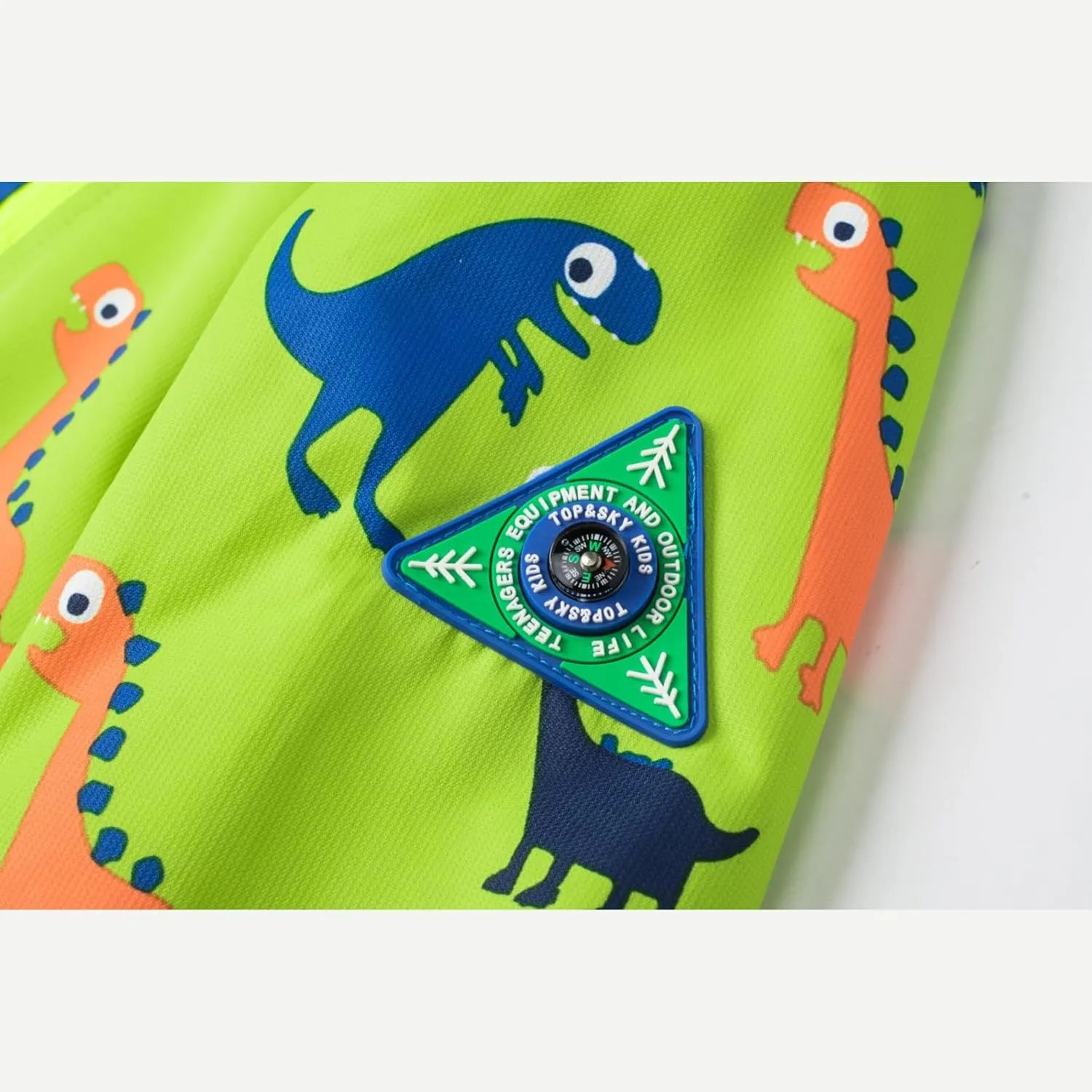 Boys Rain Jacket with Detachable Hood Lightweight Raincoats for Kids