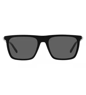 Bvlgari Men's Dark Grey Square Sunglasses