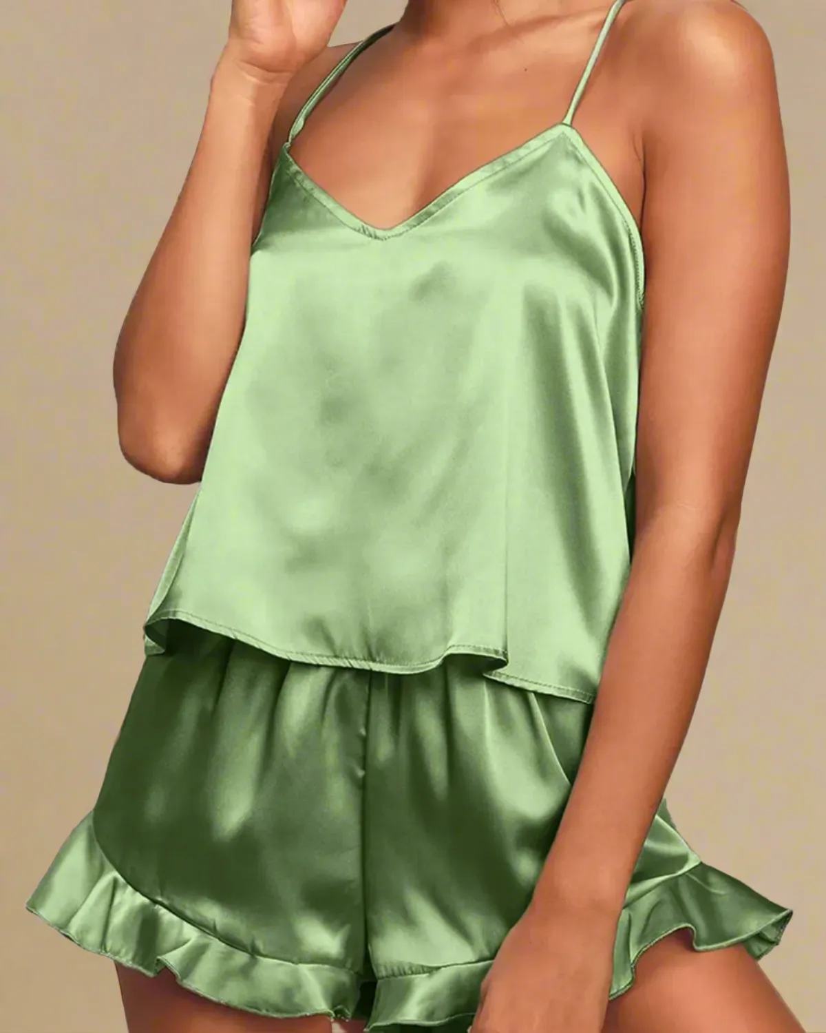 Cami and Shorts Satin Pyjamas