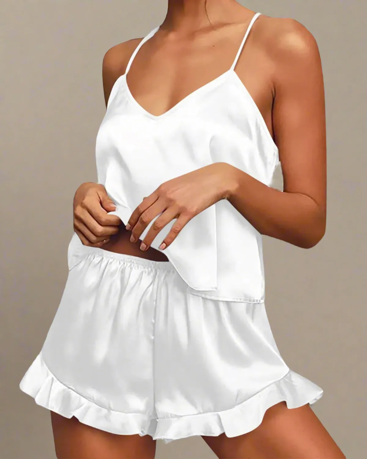 Cami and Shorts Satin Pyjamas