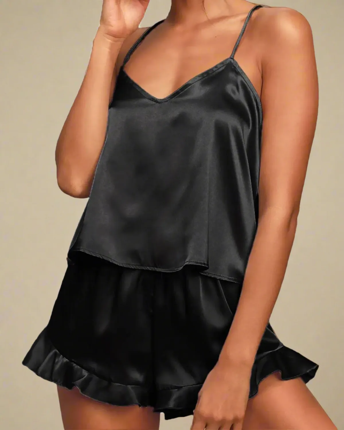Cami and Shorts Satin Pyjamas