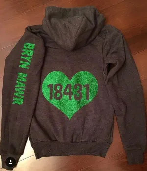 Camp Heart Zip Sweatshirt
