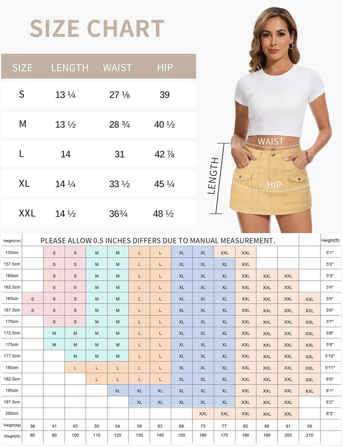 Cargo Jean Skirts for Women Denim Skort High Waisted Womens Mini Skirt with Shorts Y2k with 6 Pockets