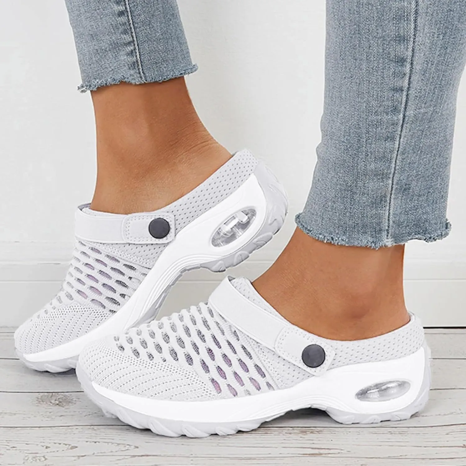 Cathalem Orthopedic Clogs for Women, 2024 New Air Cushion Orthopedic Slip on Shoes Orthopedic Sandals for Women
