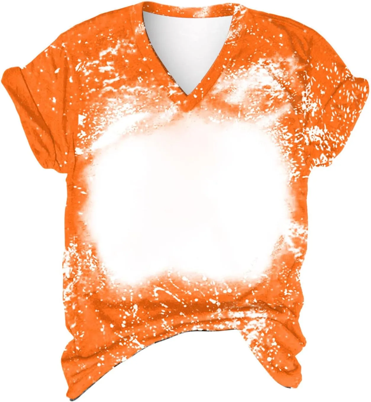 Ceboyel Womens Bleached Sublimation Blank Shirts Short Sleeve Graphic Tees Tops Casual Blouses Funny Summer Outfits Clothes
