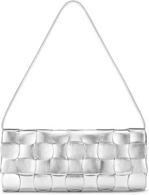 CHUNLI Silver Clutch Purses for Women