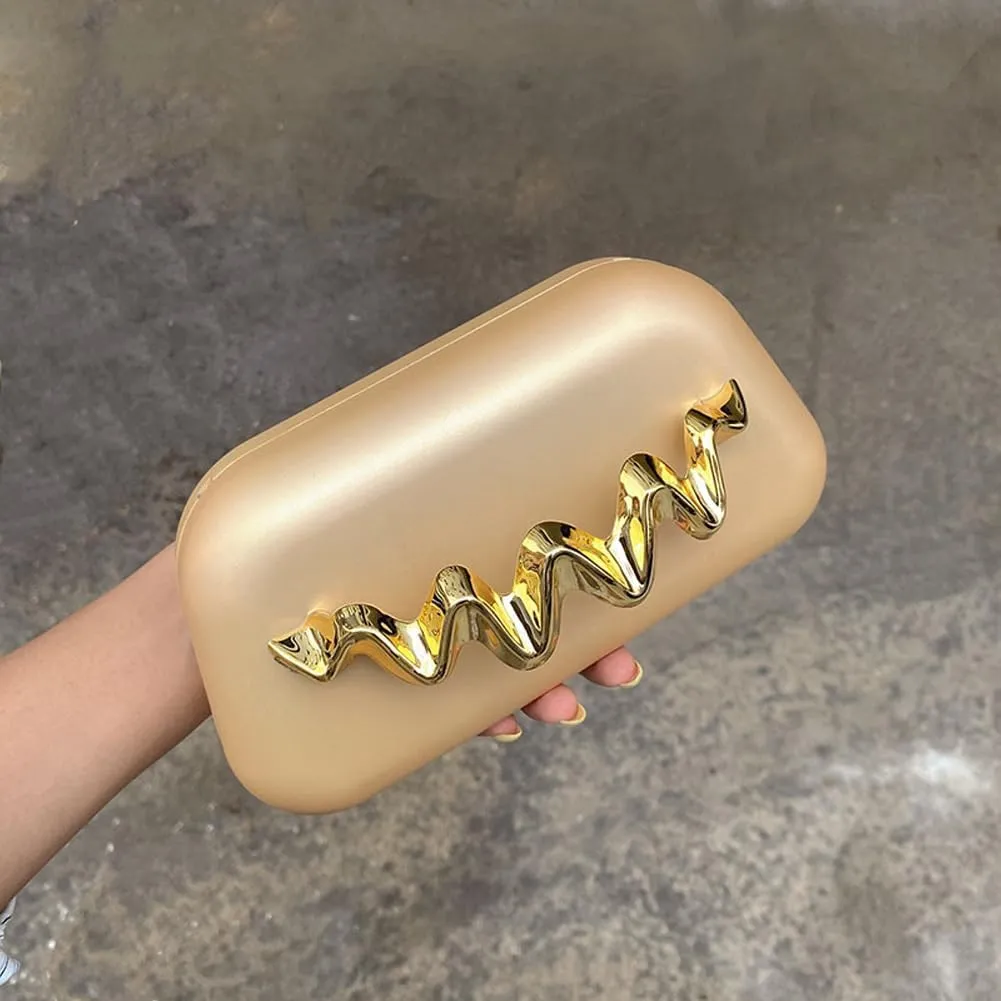 Clutch Purses for Women Chic Frosted Acrylic Evening Bag Formal Designer Handbags for Wedding Party Prom
