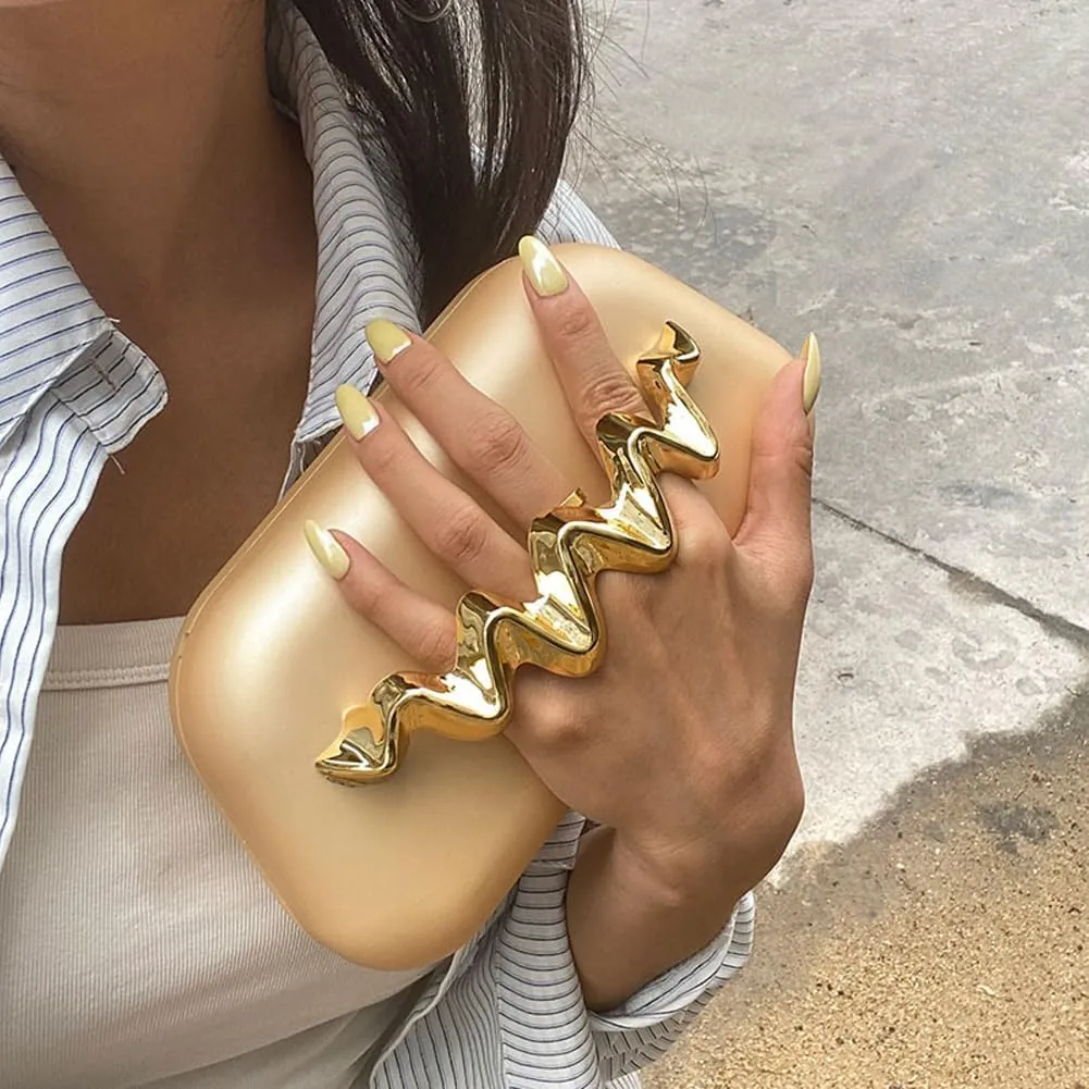 Clutch Purses for Women Chic Frosted Acrylic Evening Bag Formal Designer Handbags for Wedding Party Prom