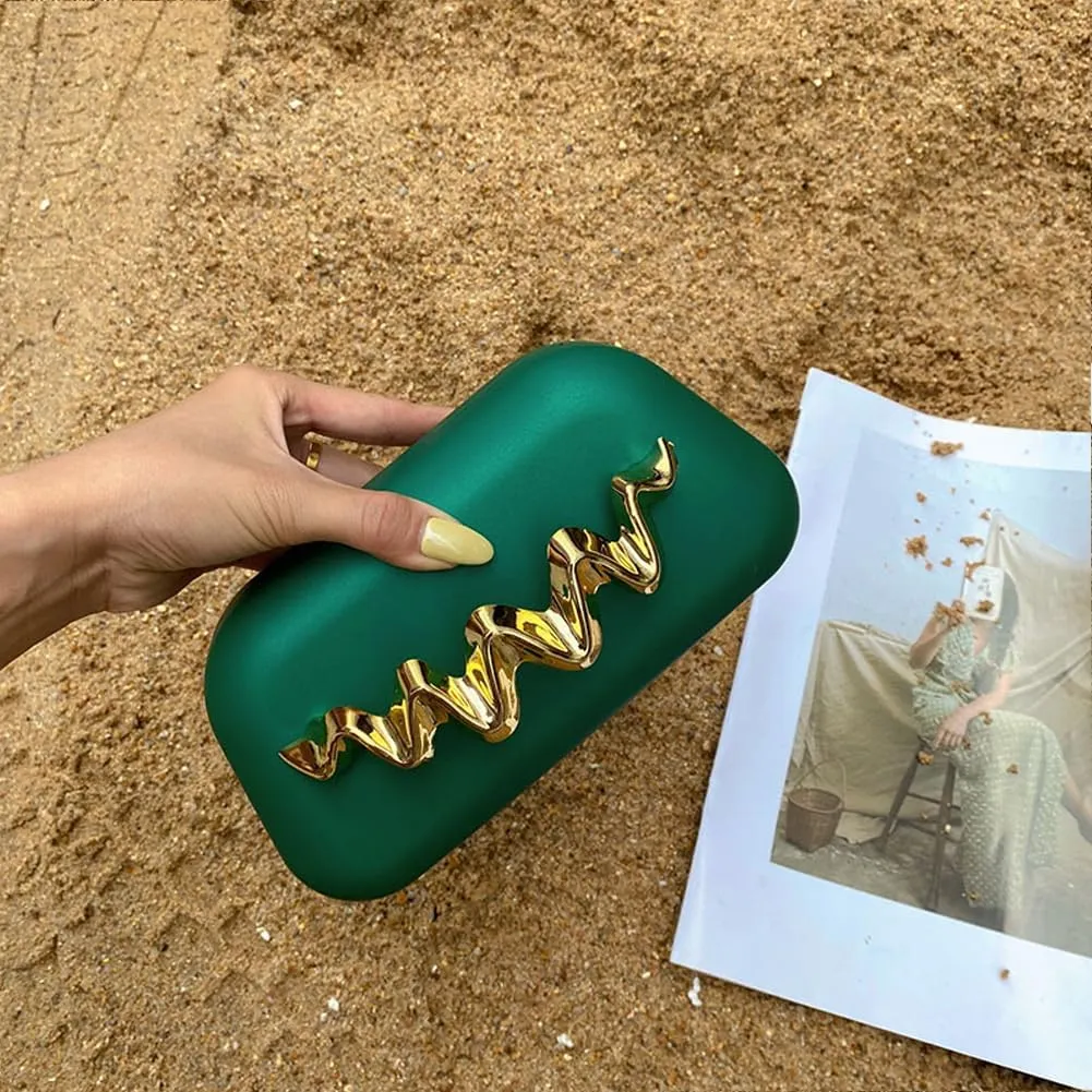 Clutch Purses for Women Chic Frosted Acrylic Evening Bag Formal Designer Handbags for Wedding Party Prom