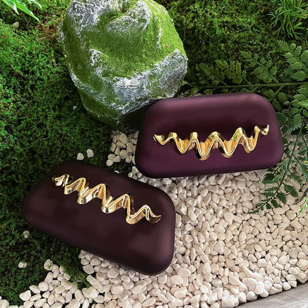 Clutch Purses for Women Chic Frosted Acrylic Evening Bag Formal Designer Handbags for Wedding Party Prom