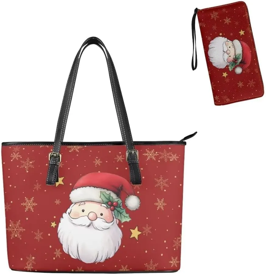 Coldinair Tote Handbags for Women Ladies,Large Top Handle Bags Matching Wallet Purse Set Leather Shoulder Bags Purse