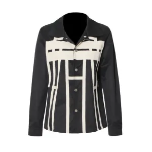 Colorblock Patchwork Single Breasted Casual Jackets For Women Lapel Long Sleeve Vintage Fashion Slimming Jacket Female Style