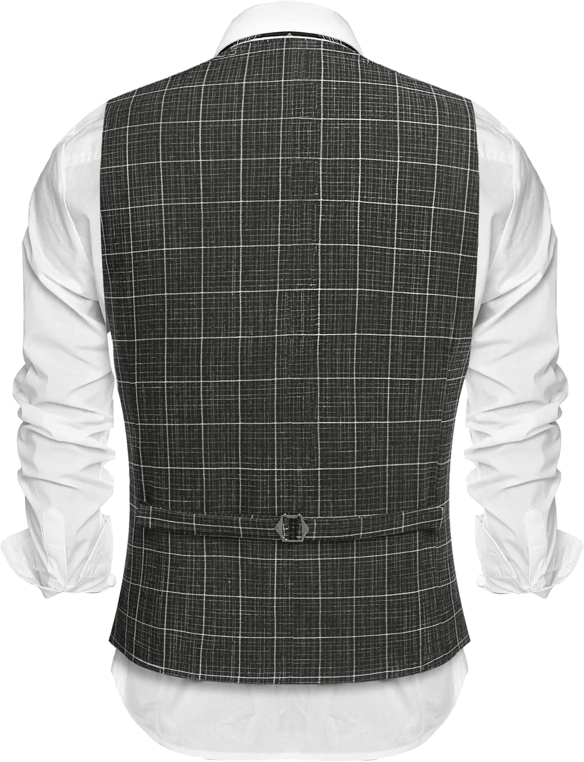 COOFANDY Men's Casual Business Vests Lightweight Waistcoat Slim Fit Suit Vest