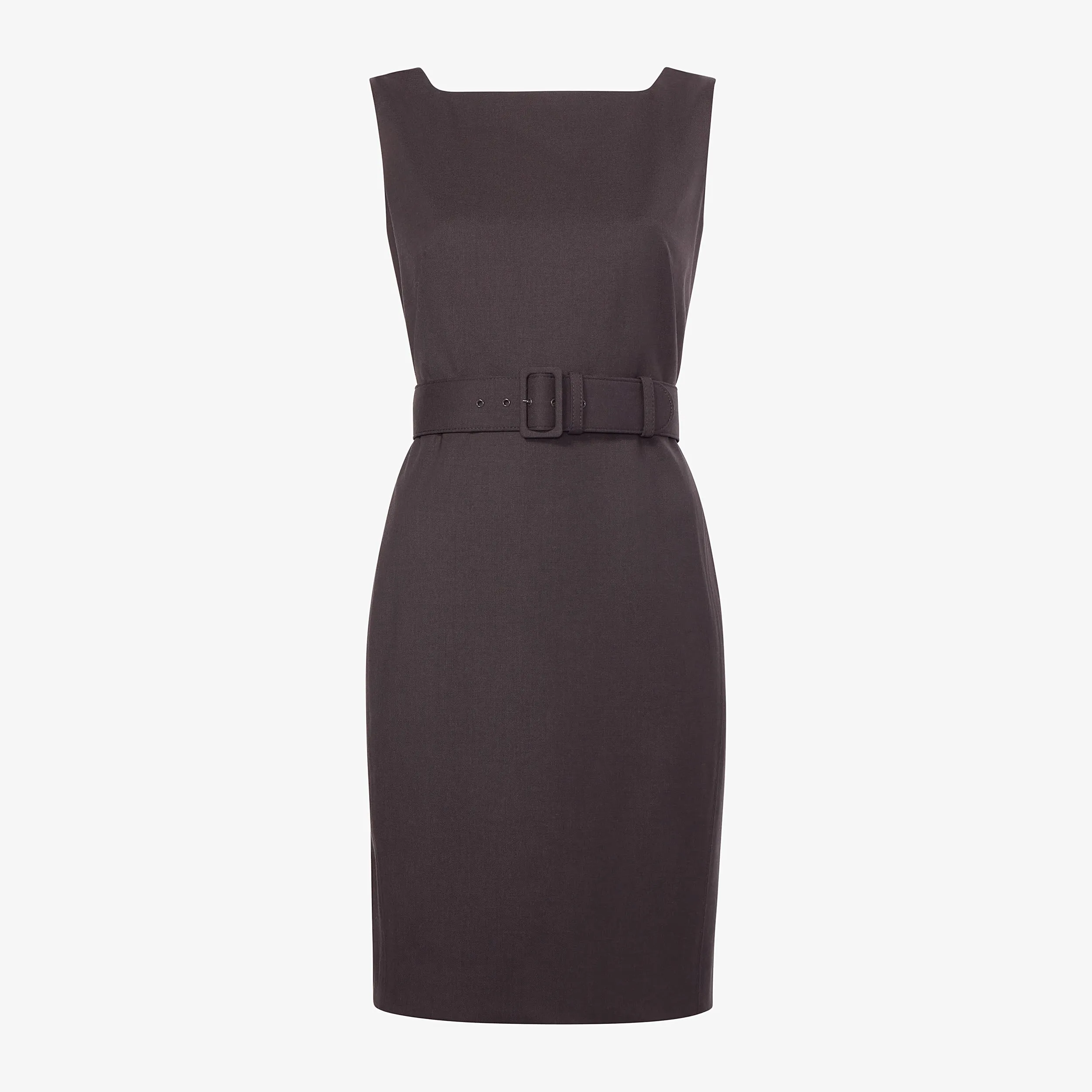 Cynthia Dress - Washable Wool Twill :: Haze