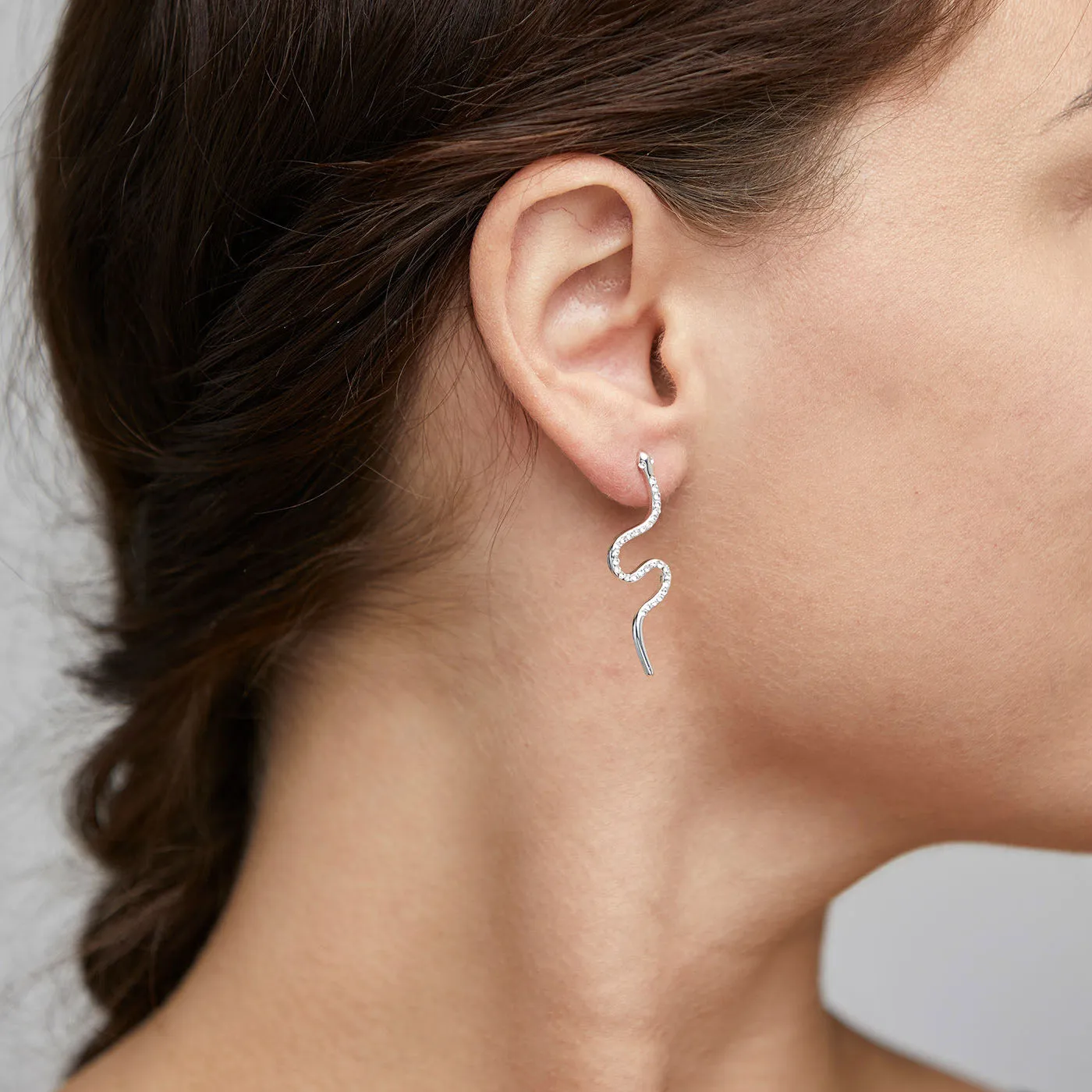 DAGNY crystal earrings silver-plated