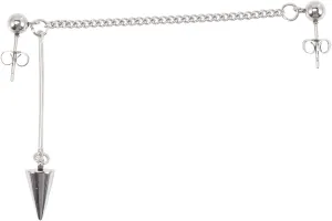 Dangling Earrings for Women Minimalist Tassel Chain Double Piercing Jewelry Lightweight Punk Style Accessories for Festivals Parties and Daily Wear