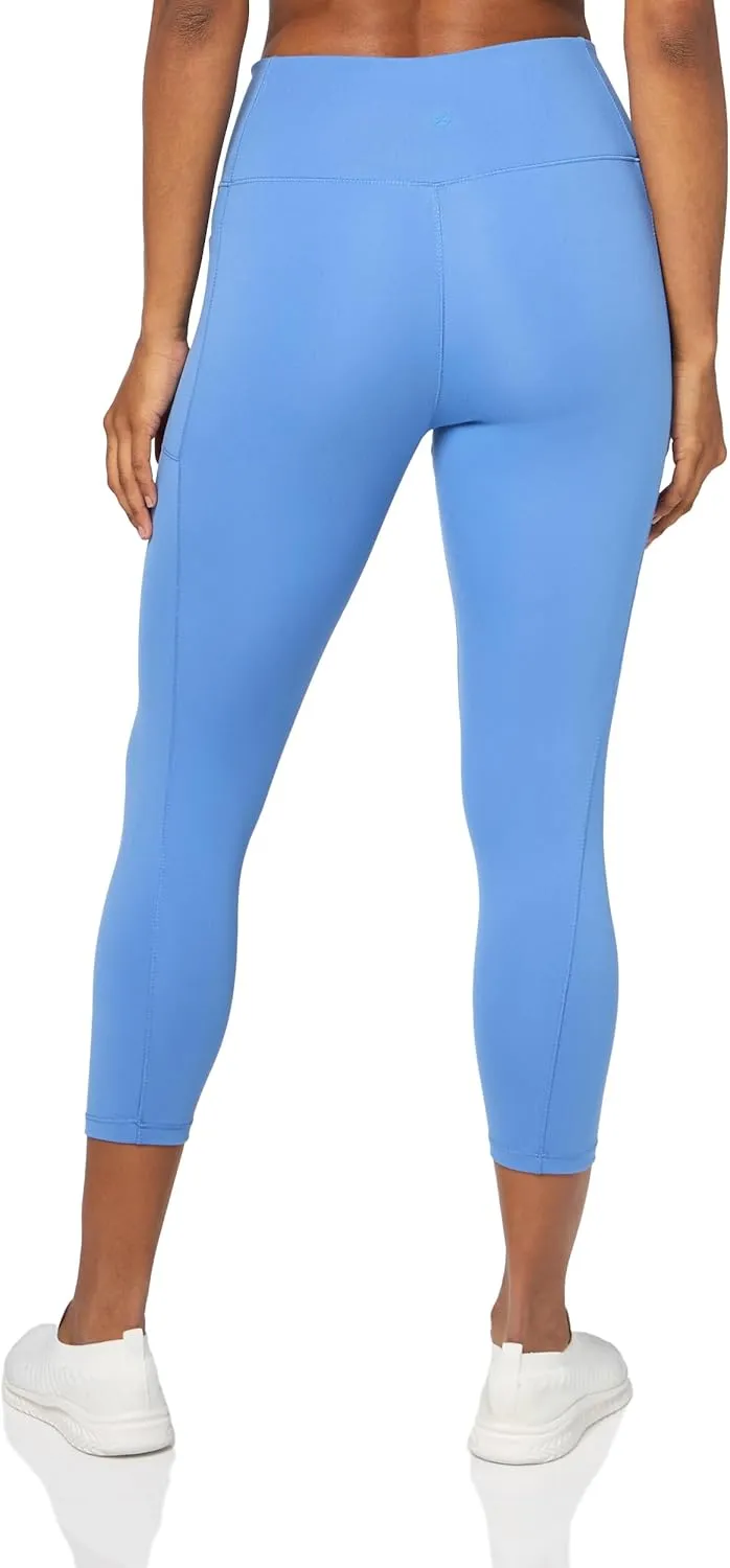 Danskin Women's Endurance Crossover Waist Crop Leggings