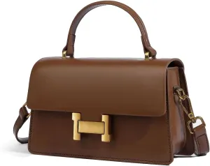Designer Satchel Purses For Women, Small Cute Crossbody Handbag, Ladies Vegan Leather Top Handle Bags