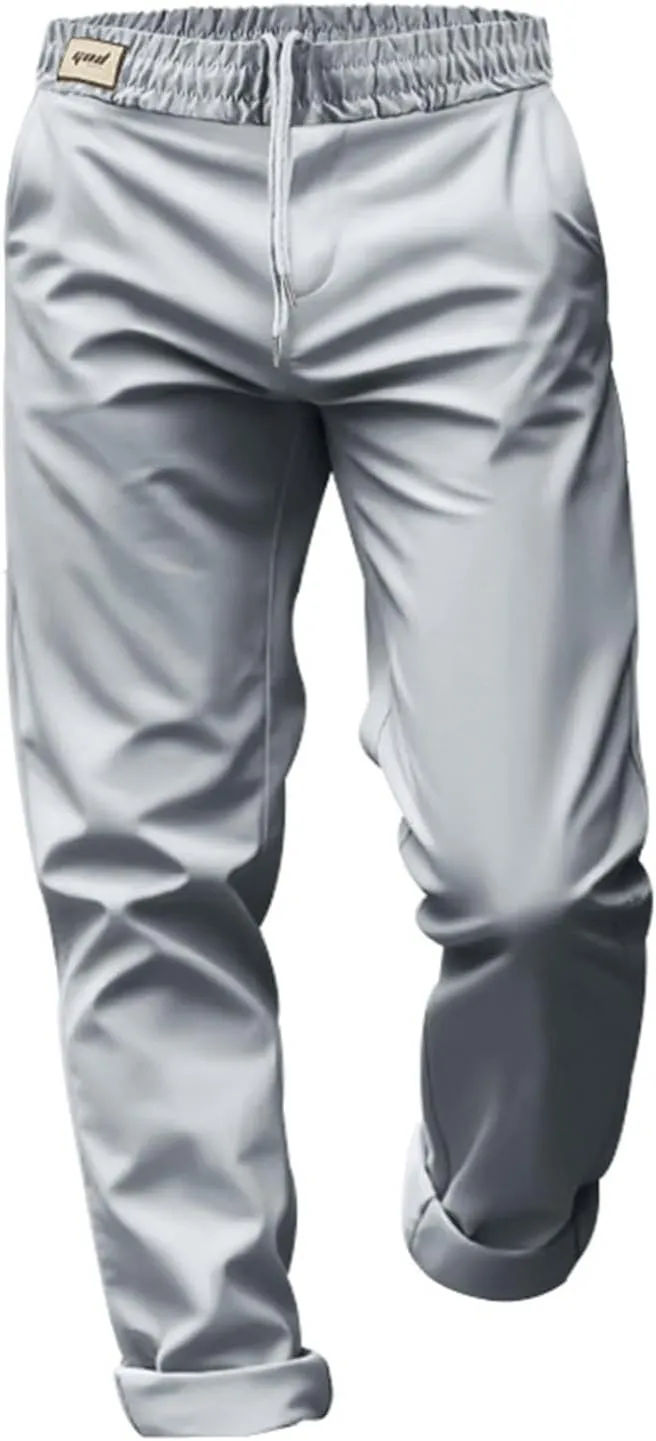 Dress Pants for Men Baggy Business Casual Drawstring Chino Pants with Pockets Quick Dry Dressy Pants with Pockets