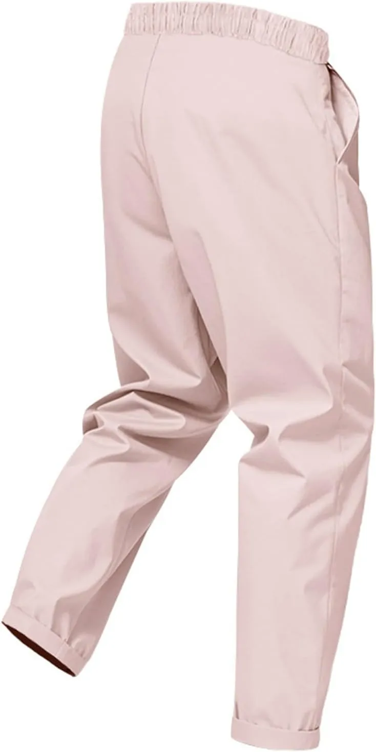 Dress Pants for Men Baggy Business Casual Drawstring Chino Pants with Pockets Quick Dry Dressy Pants with Pockets