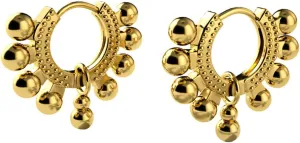 Elegant Vintage Earrings for Women Minimalist Bead Dangle Hoops Fashion Jewelry for Mom