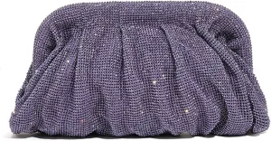 Evening Bag Pleated Lady Purse Banquet Wedding Clutches for Women Girl Cocktail Crossbody Shoulder Bag