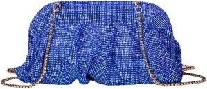 Evening Bag Pleated Lady Purse Party Banquet Wedding Clutches for Women Girl Cocktail Crossbody Shoulder Bag