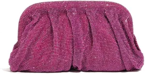 Evening Bag Pleated Lady Purse Party Banquet Wedding Clutches for Women Girl Cocktail Crossbody Shoulder Bag