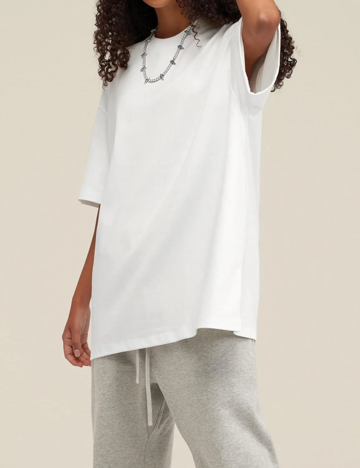 FAIABLE Mens T-Shirts Oversized Tshirts Shirts Heavyweight Basic Plain Tees Cotton Short Sleeve Tee Shirt for Men Unisex