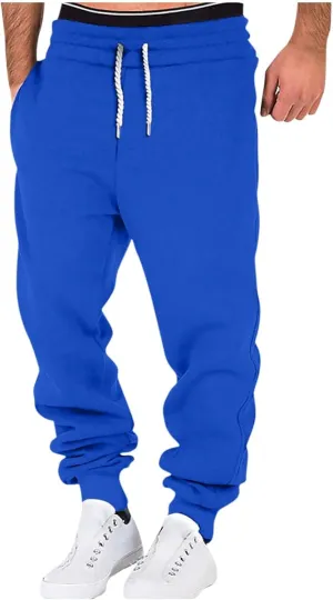 Fashion Mens Cargo Pants Men's Casual Cargo Pants Drawstring Hiking Pants Workout Tactical Joggers Sweatpants for Men